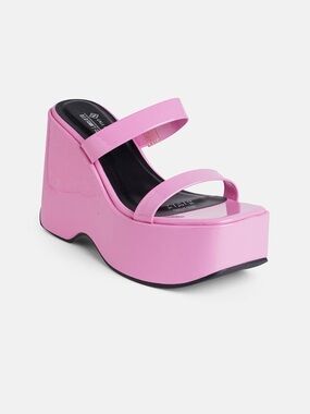 Call it Spring Open Toe Wedged